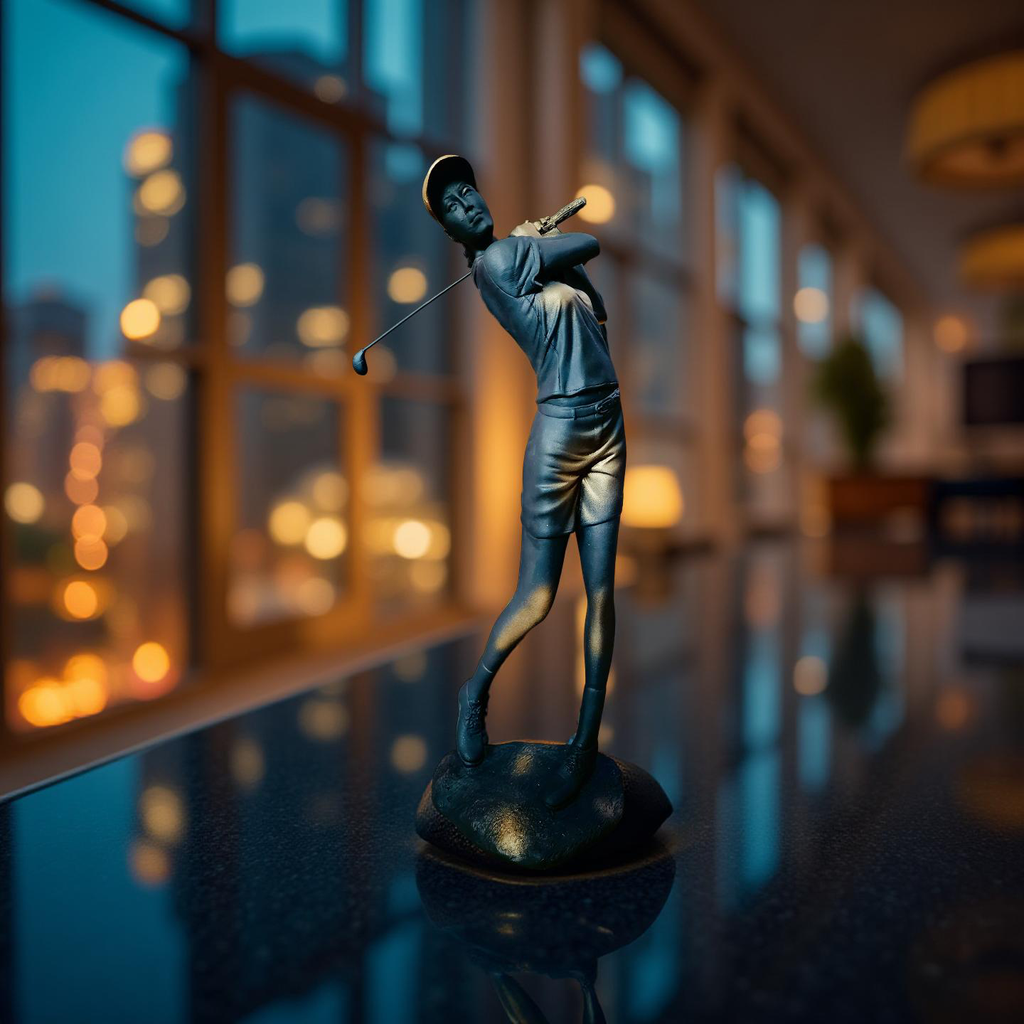 Golfer Swing Sculpture