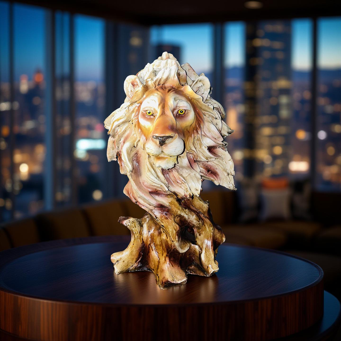 đŠ Regal Lion Head Sculpture