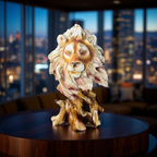 🦁 Regal Lion Head Sculpture